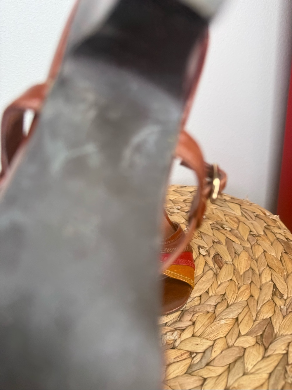 Jeffrey Campbell Peep Toe Leather Slingback heels Brown Leather Slingback - Picture 5 of 9